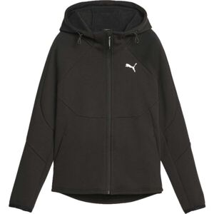 Puma EVOSTRIPE WINTERIZED FULL ZIP HOODIE Dámska mikina, čierna, veľkosť XL