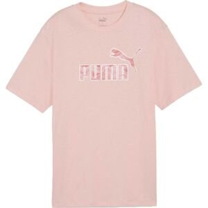 Puma ESSENTIALS + MARBELEIZED Dámske tričko, ružová, veľkosť S