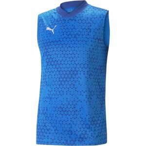 Puma TEAMCUP TRAINING JERSEY SL Pánske futbalové tielko, modrá, veľkosť M