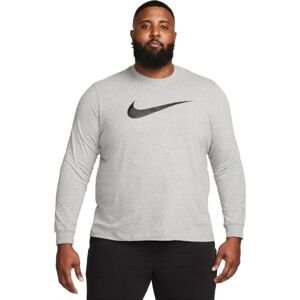 Nike SPORTSWEAR ICON SWOOSH Pánske tričko s dlhým rukávom, sivá, veľkosť XXL
