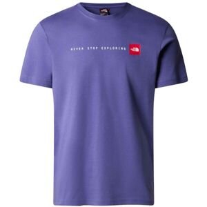 The North Face M S/S NEVER STOP EXPLORING TEE Pánske tričko, fialová, veľkosť L