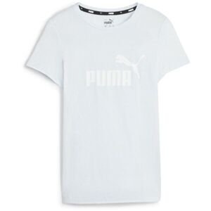 Puma ESS LOGO TEE G Dievčenské tričko, svetlomodrá, veľkosť 128