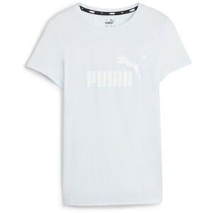 Puma ESS LOGO TEE G Dievčenské tričko, svetlomodrá, veľkosť 140