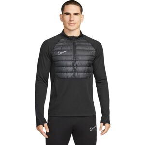 Nike THERMA-FIT ACADEMY Pánska  hybridná mikina, čierna, veľkosť 2XL