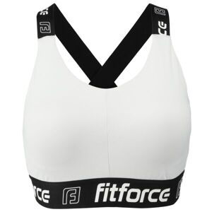 Fitforce NEMEE Dámska fitness podprsenka, biela, veľkosť XL