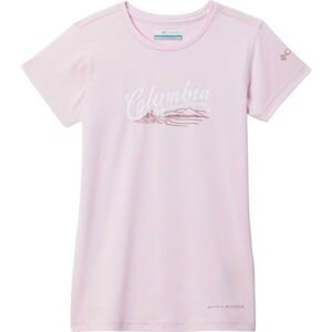 Columbia MISSION PEAK™ SHORT SLEEVE GRAPHIC SHIRT Dievčenské tričko, ružová, veľkosť XL
