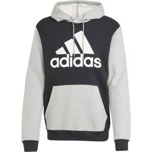 adidas ESSENTIALS FLEECE BIG LOGO HOODIE Pánska mikina, čierna, veľkosť 2XL