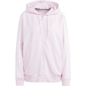 adidas 3-STRIPES FULL ZIP HOODIE Dámska mikina, ružová, veľkosť M