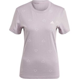 adidas ESSENTIALS MONOGRAM SLIM GRAPHIC TEE Dámske tričko, fialová, veľkosť L