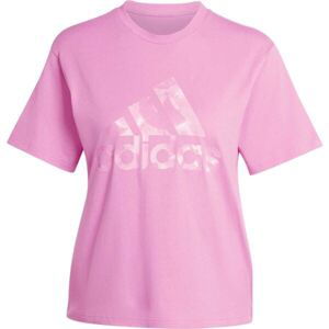 adidas W AOP TEE Dámske tričko, ružová, veľkosť XL