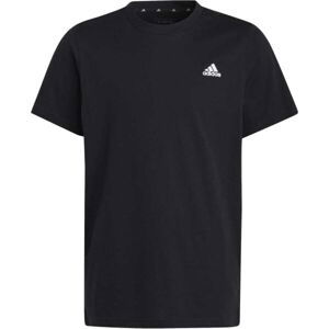 adidas ESSENTIALS SMALL LOGO TEE Detské tričko, čierna, veľkosť 140