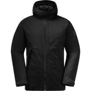 Jack Wolfskin TEMPELHOF M Pánska zimná bunda, čierna, veľkosť S