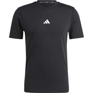 adidas WORK OUT LOGO TEE Pánske športové tričko, čierna, veľkosť L