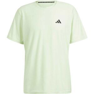 adidas TRAIN ESSENTIALS STRETCH TRANING T-SHIRT Pánske tréningové tričko, svetlo zelená, veľkosť L