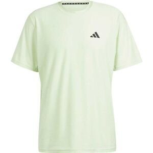 adidas TRAIN ESSENTIALS STRETCH TRANING T-SHIRT Pánske tréningové tričko, svetlo zelená, veľkosť M