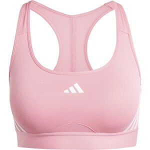 adidas POWERIMPACT TRAIN 3-STRIPES BRA Dámska športová podprsenka, ružová, veľkosť mab