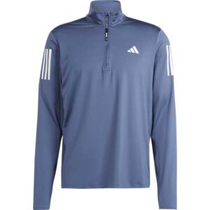 adidas OWN THE RUN HALF-ZIP Pánska bežecká bunda, modrá, veľkosť