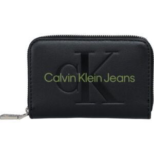 Calvin Klein ACCORDION ZIP AROUND Dámska peňaženka, čierna, veľkosť