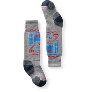 Smartwool WINTERSPORT FULL CUSHION SKI DAY OTC Detské lyžiarske ponožky, sivá, veľkosť L