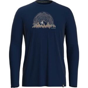 Smartwool NEVER SUMMER MOUNTAINS GRAPHIC Pánske tričko, tmavo modrá, veľkosť XL