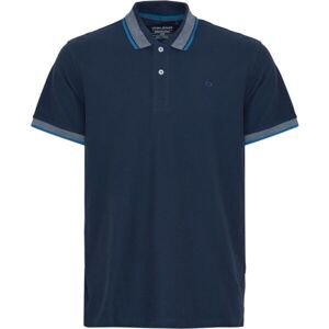 BLEND POLO REGULAR FIT Pánske tričko polo, tmavo modrá, veľkosť L