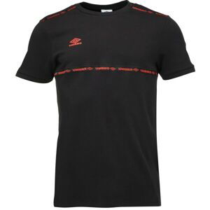 Umbro TAPED TECH TEE Pánske tričko, čierna, veľkosť M