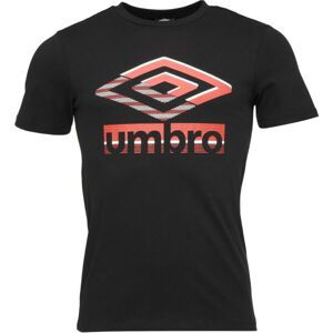 Umbro GLITCH GRAPHIC TEE Pánske tričko, čierna, veľkosť XXL