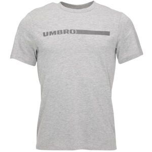 Umbro TEXTURED LOGO GRAPHIC TEE Pánske tričko, sivá, veľkosť L