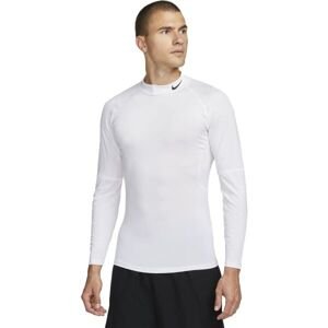 Nike DRI-FIT Pánske termo tričko, biela, veľkosť L
