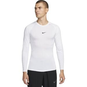 Nike DRI-FIT Pánske termo tričko, biela, veľkosť L