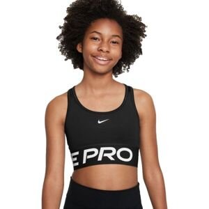Nike PRO SWOOSH Dievčenská športová podprsenka, čierna, veľkosť L