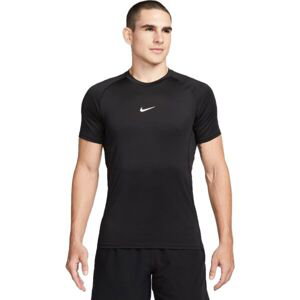 Nike NP DF SLIM TOP SS Pánske tričko, čierna, veľkosť M