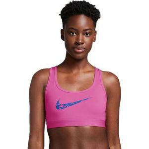Nike SWOOSH Dámska športová podprsenka, ružová, veľkosť S
