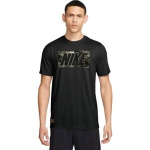Nike DRI-FIT Pánske tričko, čierna, veľkosť XXL