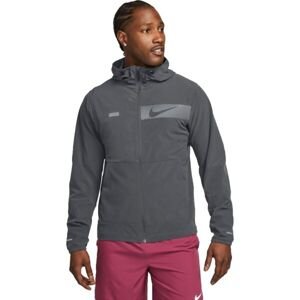 Nike UNLIMITED Pánska bežecká bunda, sivá, veľkosť M