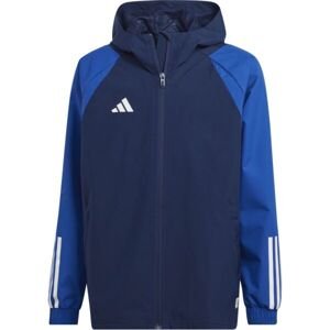 adidas TIRO23 C JACKET Chlapčenská futbalová bunda, tmavo modrá, veľkosť 164