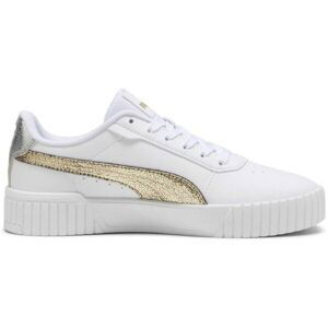 Puma CARINA 2.0 METALLIC SHINE Dámske tenisky, biela, veľkosť 40.5