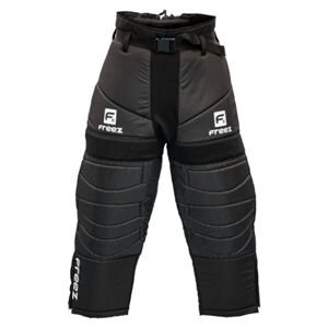 FREEZ G-180 Detské brankárske nohavice na florbal, čierna, veľkosť 140/150