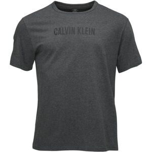 Calvin Klein S/S CREW NECK Pánske tričko, tmavo sivá, veľkosť XL