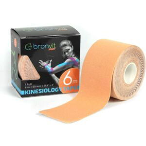 BronVit SPORT KINESIO TAPE CLASSIC Kinezio tejp, béžová, veľkosť 6 M