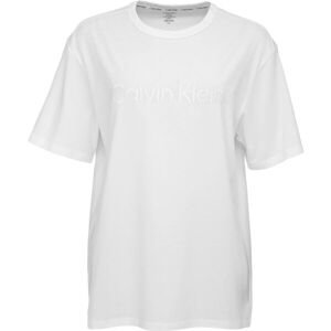 Calvin Klein S/S CREW NECK Dámske tričko na spanie, biela, veľkosť M
