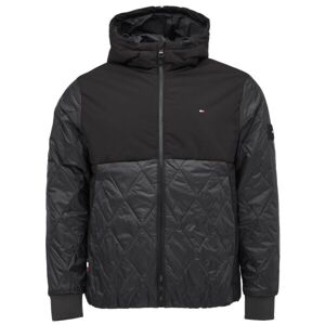 Tommy Hilfiger CL MIX HOODED JACKET Pánska bunda, čierna, veľkosť M