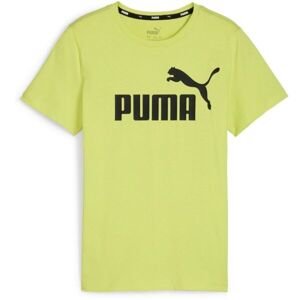 Puma ESS LOGO TEE B Chlapčenské tričko, žltá, veľkosť 116