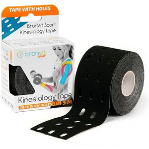 BronVit KINESIO TAPE Kineziologický tejp, čierna, veľkosť OS