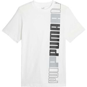 Puma ESSENTIALS + LOGO LAB TEE Pánske tričko, biela, veľkosť S