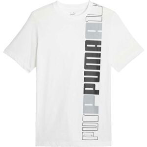 Puma ESSENTIALS + LOGO LAB TEE Pánske tričko, biela, veľkosť XXL