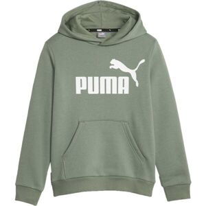 Puma ESSENTIALS BIG LOGO HOODIE Chlapčenská mikina, khaki, veľkosť 164