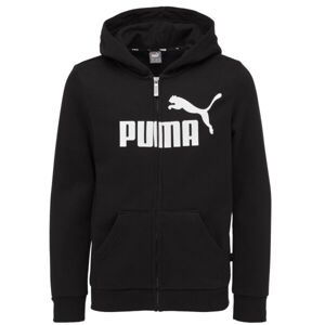 Puma ESSENTIALS BIG LOGO FZ HOODIE FL B Detská mikina, čierna, veľkosť 140