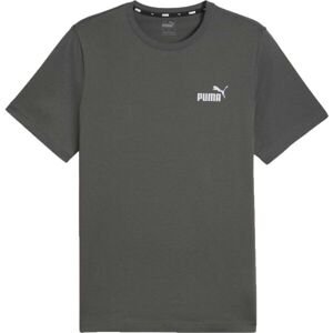 Puma ESS SMALL LOGO TEE Pánske tričko, tmavo sivá, veľkosť XXL