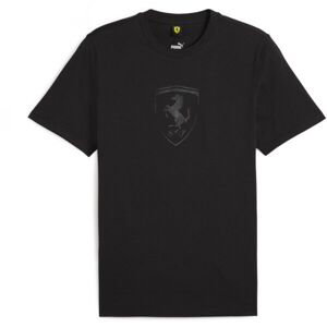 Puma FERRARI RACE BIG SHIELD Pánske tričko, čierna, veľkosť L